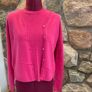 Cashmere cardigan set